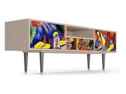 Móvel De Tv| Mueble de TV - 170х59х41 cm - T6 - The Turning Road, Latte Bege