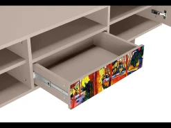 Móvel De Tv| Mueble de TV - 170х59х41 cm - T6 - The Turning Road, Latte Bege