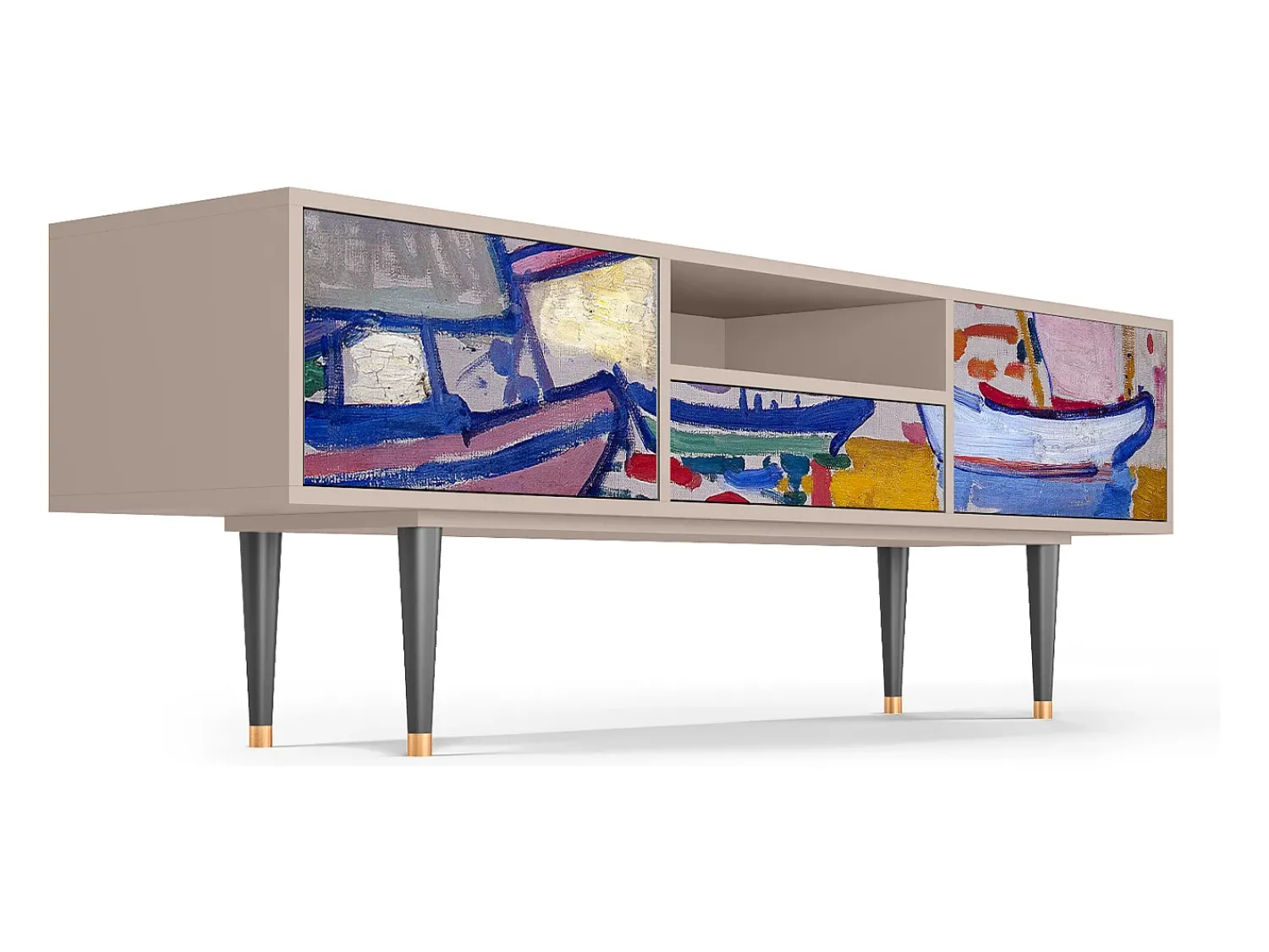 Mueble de TV - 170х59х41 cm - T6 - The Port of Collioure , Latte^ Móvel De Tv