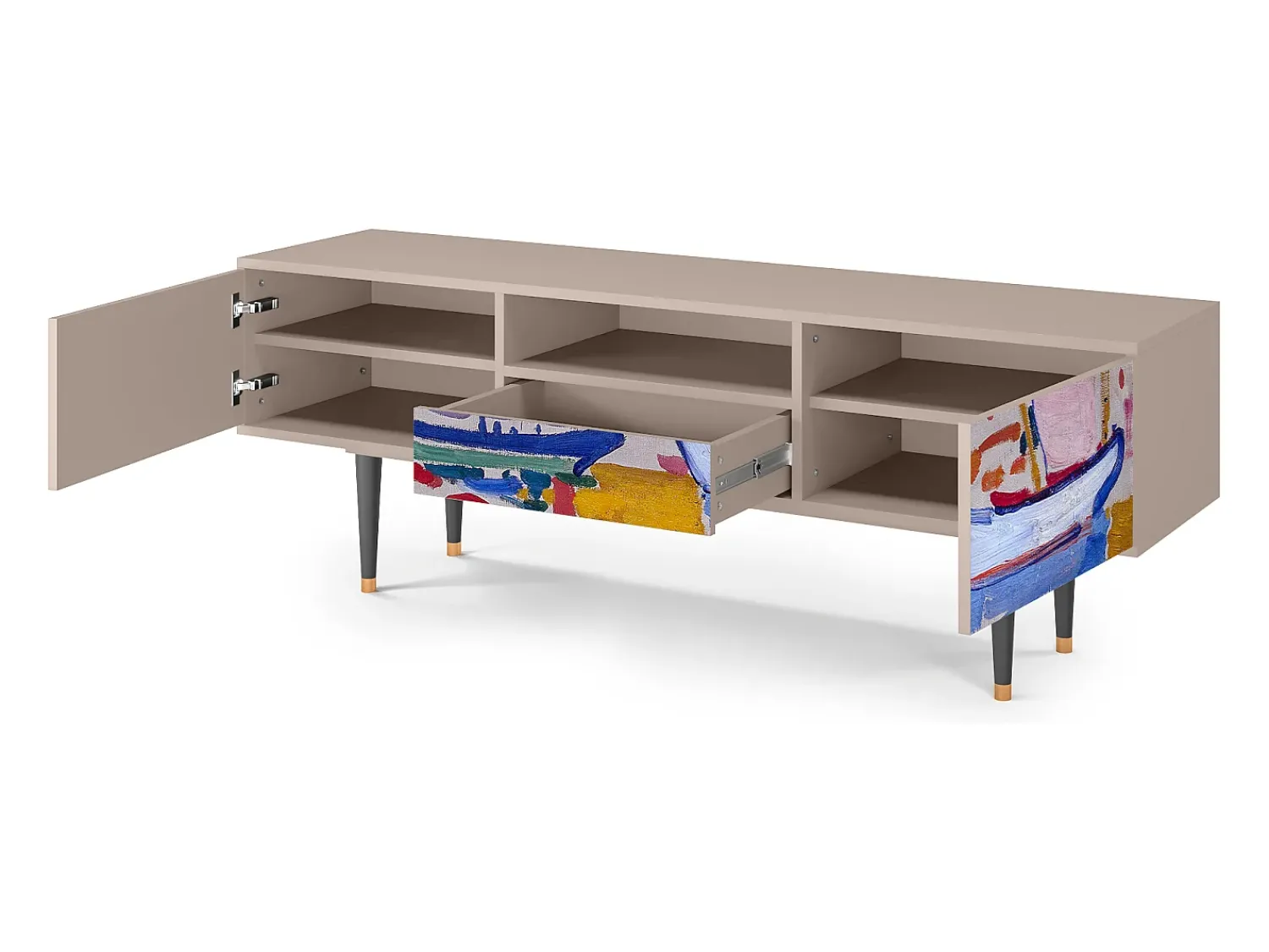 Mueble de TV - 170х59х41 cm - T6 - The Port of Collioure , Latte^ Móvel De Tv
