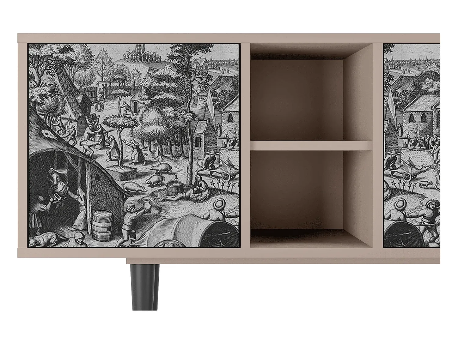 Online Mueble de TV - 150х69х41 cm - T5 - The Festival of Saint, Latte Bege