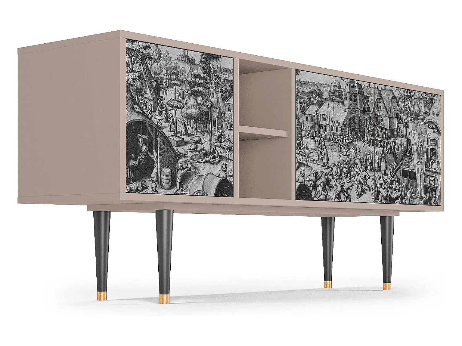 Online Mueble de TV - 150х69х41 cm - T5 - The Festival of Saint, Latte Bege