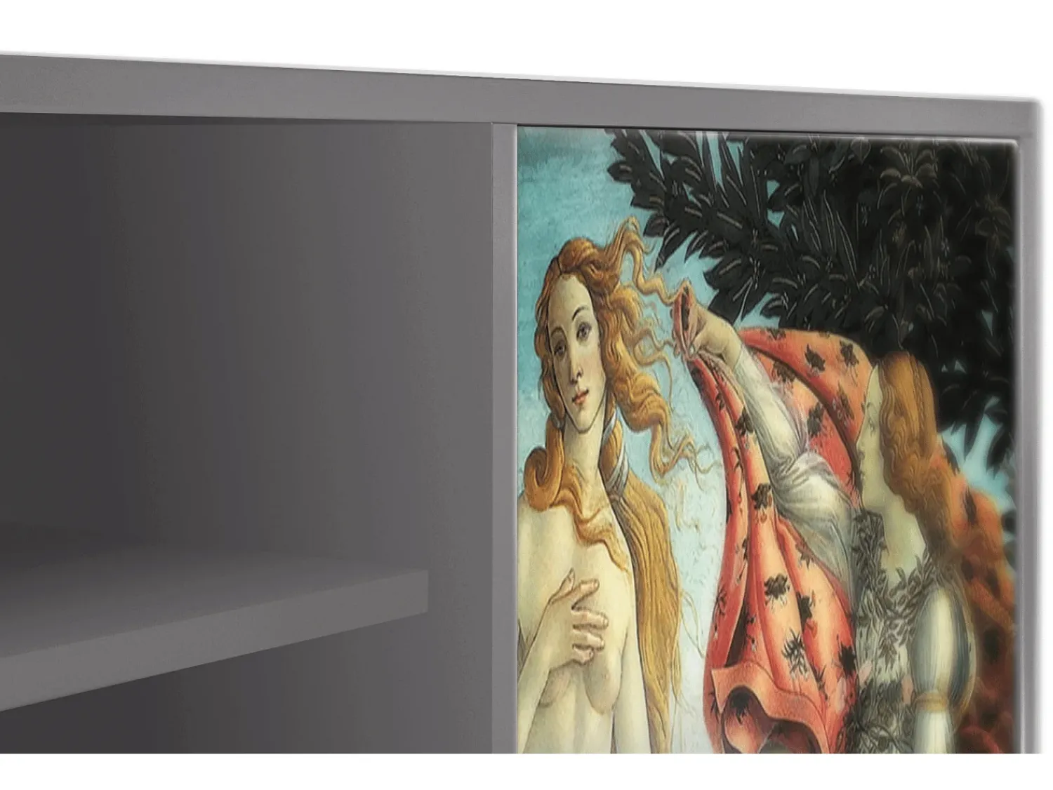 Móvel De Tv| Mueble de TV - 170х69х48 cm - T2 - The Birth of Venus, Cinza Cinzento