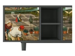 Mueble de TV - 150х69х41 cm - T5 - The Younger - Spring, Antracite^ Móvel De Tv