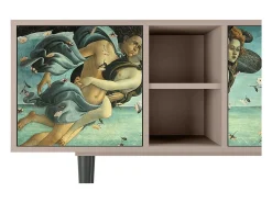 Móvel De Tv* Mueble de TV - 150х69х41 cm - T5 - The Birth of Venus, Latte Bege