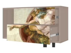 Mueble de TV - 170х69х48 cm - T1 - The Creation of Adam, Latte^ Móvel De Tv