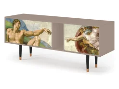 Mueble de TV - 170х69х48 cm - T1 - The Creation of Adam, Latte^ Móvel De Tv