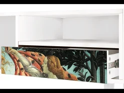 Móvel De Tv* Mueble de TV - 115х59х48 cm - T3 - The Birth of Venus, Branco Bege