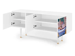 Mueble de TV - 150х69х41 cm - T5 - The Port of Collioure , Branco^ Móvel De Tv