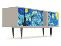Móvel De Tv| Mueble de TV - 170х69х48 cm - T1 - The Starry Night , Areia Bege