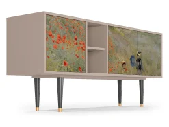 Mueble de TV - 150х69х41 cm - T5 - The Poppy Field , Latte^ Móvel De Tv