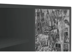 Clearance Mueble de TV - 170х69х48 cm - T2 - The Festival of Saint, Antracite Cinza antracite
