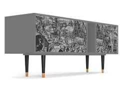 Móvel De Tv* Mueble de TV - 170х69х48 cm - T1 - The Festival of Saint, Cinza Cinzento