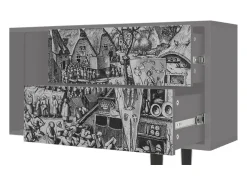 Móvel De Tv* Mueble de TV - 170х69х48 cm - T1 - The Festival of Saint, Cinza Cinzento