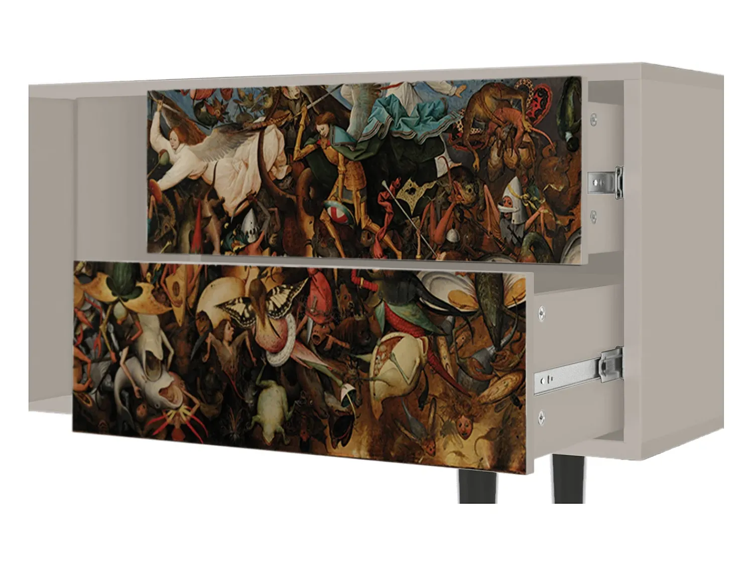Móvel De Tv* Mueble de TV - 170х69х48 cm - T1 - The Fall, Areia Bege