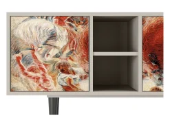 Móvel De Tv| Mueble de TV - 150х69х41 cm - T5 - The City Rises, Areia Bege