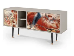 Móvel De Tv| Mueble de TV - 150х69х41 cm - T5 - The City Rises, Areia Bege