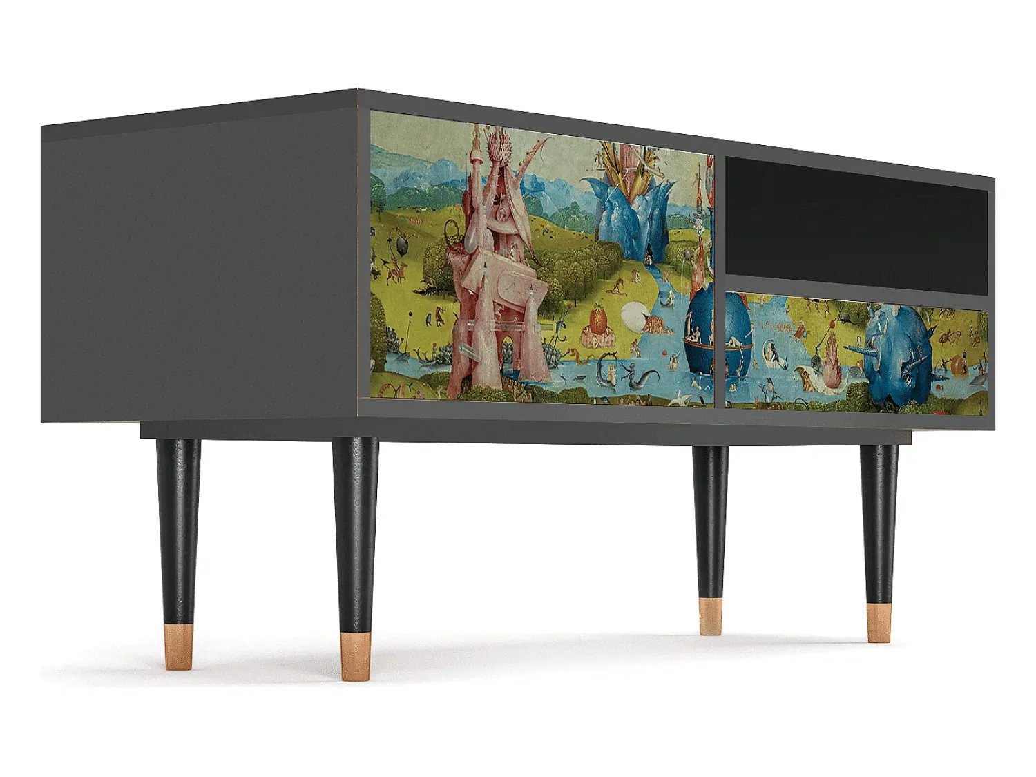 Móvel De Tv* Mueble de TV - 115х59х48 cm - T3 - The Garden 2 by Bosch, Antracite Cinza antracite