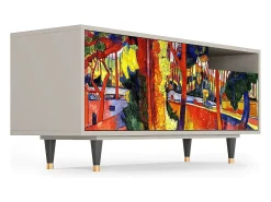Mueble de TV - 125х56х41 cm - T7 - The Turning Road, Areia^ Móvel De Tv