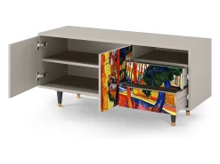 Mueble de TV - 125х56х41 cm - T7 - The Turning Road, Areia^ Móvel De Tv