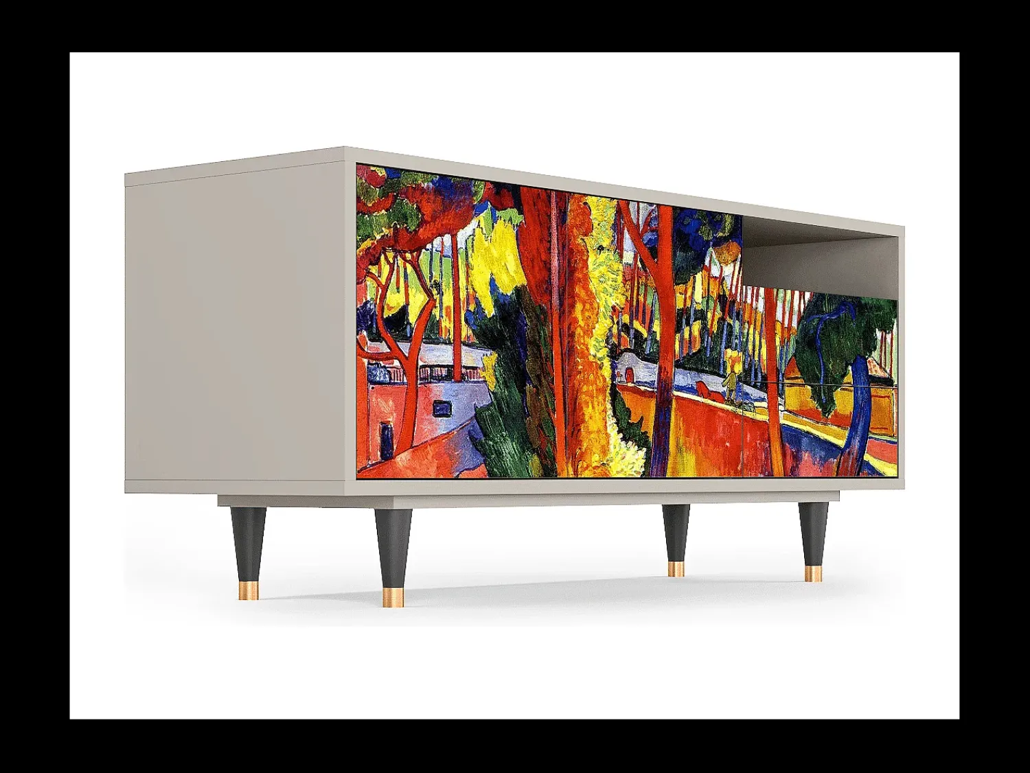 Mueble de TV - 125х56х41 cm - T7 - The Turning Road, Areia^ Móvel De Tv