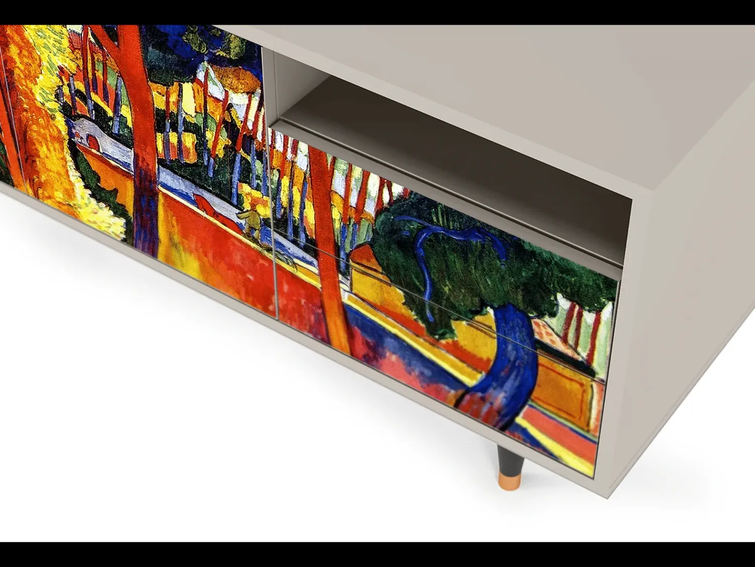 Mueble de TV - 125х56х41 cm - T7 - The Turning Road, Areia^ Móvel De Tv