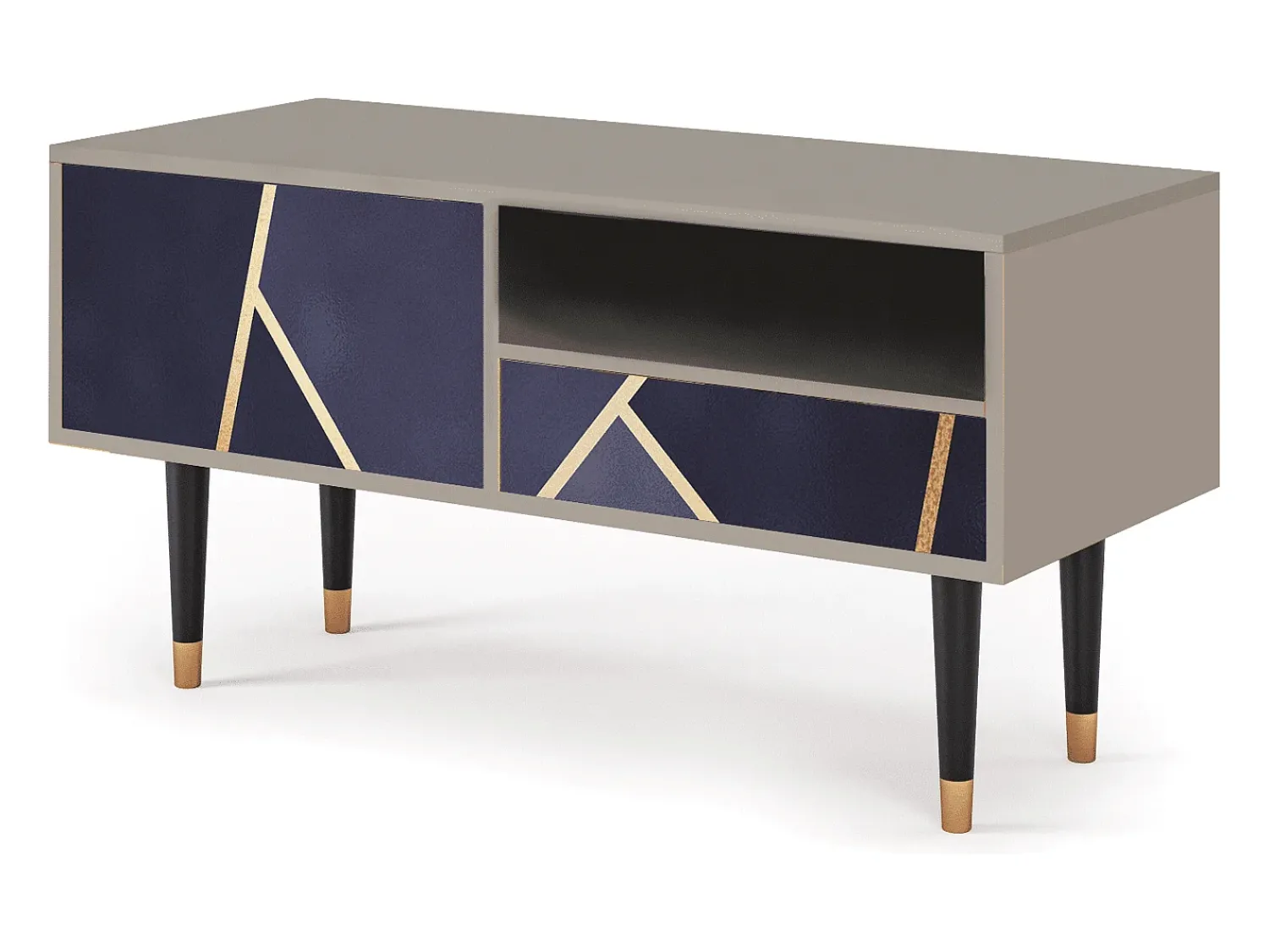 Sale Mueble de TV - 115х59х48 cm - T3 - The Amethyst, Areia Bege