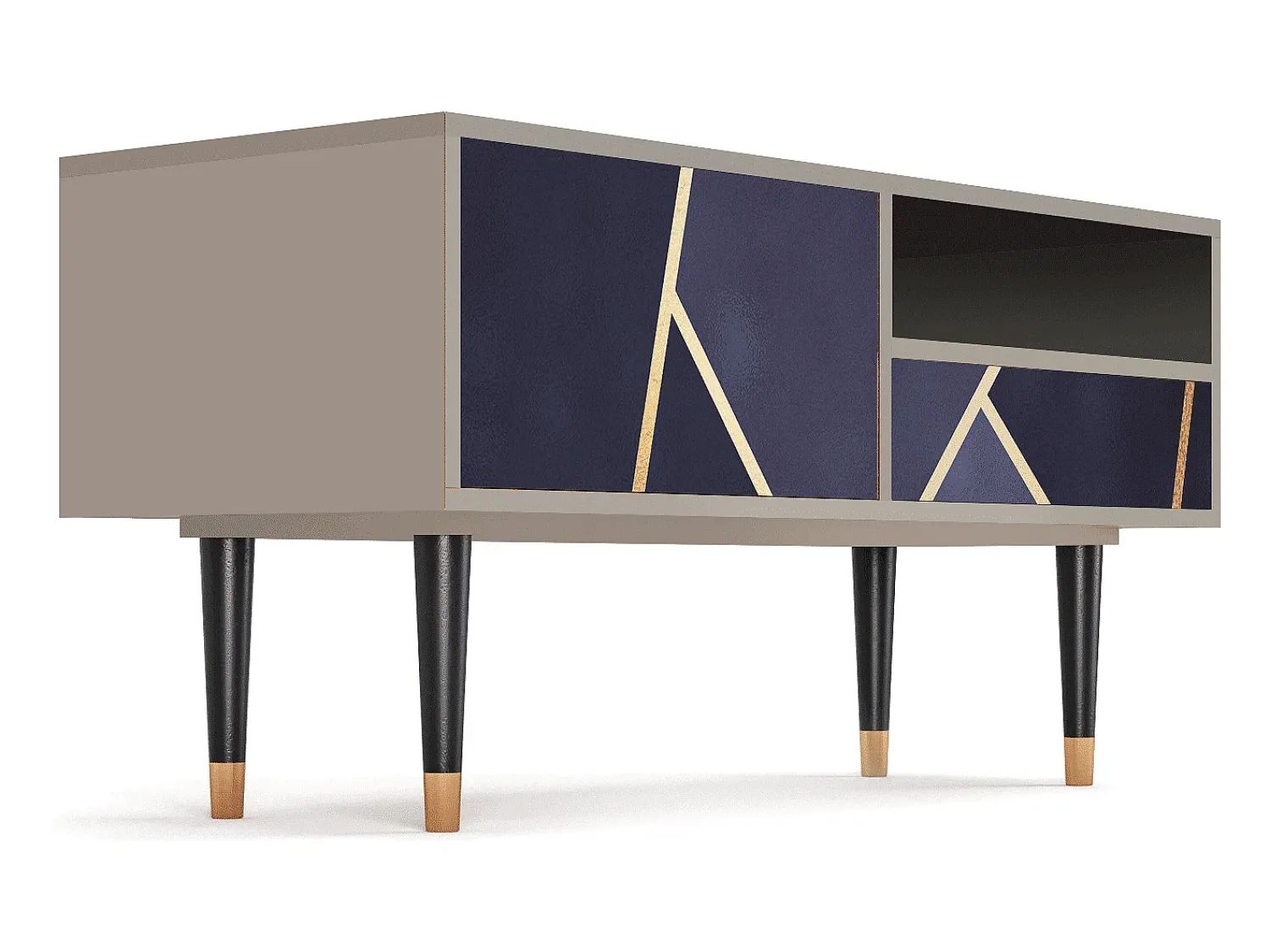 Sale Mueble de TV - 115х59х48 cm - T3 - The Amethyst, Areia Bege