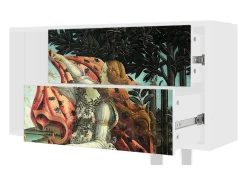 Móvel De Tv* Mueble de TV - 170х69х48 cm - T1 - The Birth of Venus, Branco Bege
