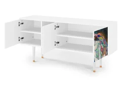 Móvel De Tv* Mueble de TV - 150х69х41 cm - T5 - The Maiden by Klimt, Branco Bege