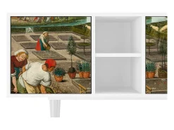 Mueble de TV - 150х69х41 cm - T5 - The Younger - Spring, Branco^ Móvel De Tv