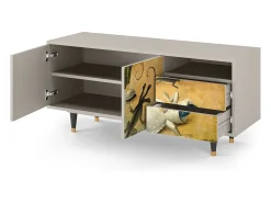 Móvel De Tv| Mueble de TV - 125х56х41 cm - T7 - The Garden by Bosch, Areia Bege