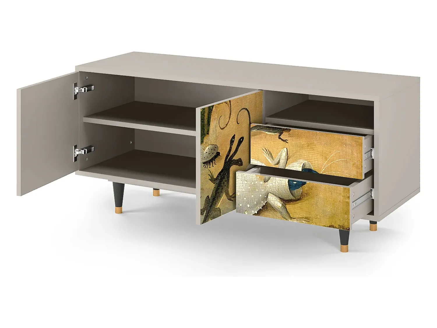 Móvel De Tv| Mueble de TV - 125х56х41 cm - T7 - The Garden by Bosch, Areia Bege