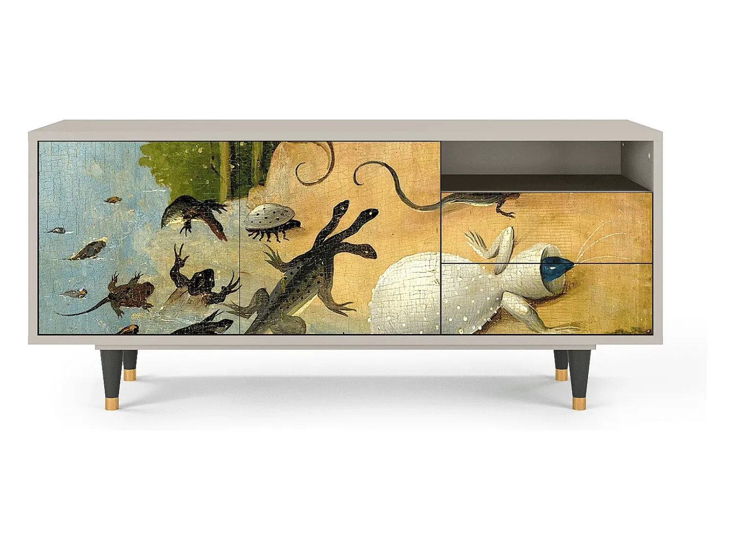 Móvel De Tv| Mueble de TV - 125х56х41 cm - T7 - The Garden by Bosch, Areia Bege