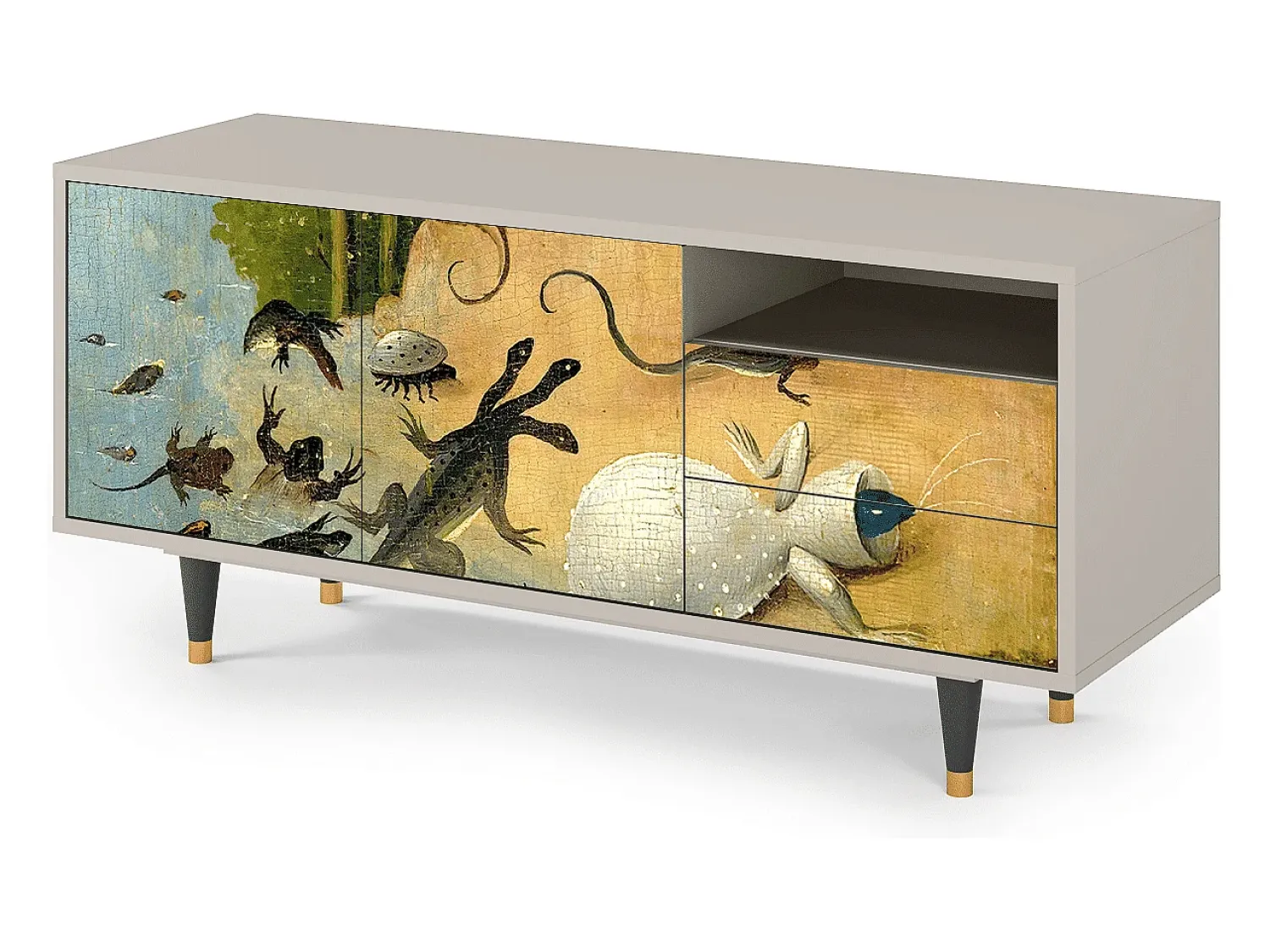 Móvel De Tv| Mueble de TV - 125х56х41 cm - T7 - The Garden by Bosch, Areia Bege