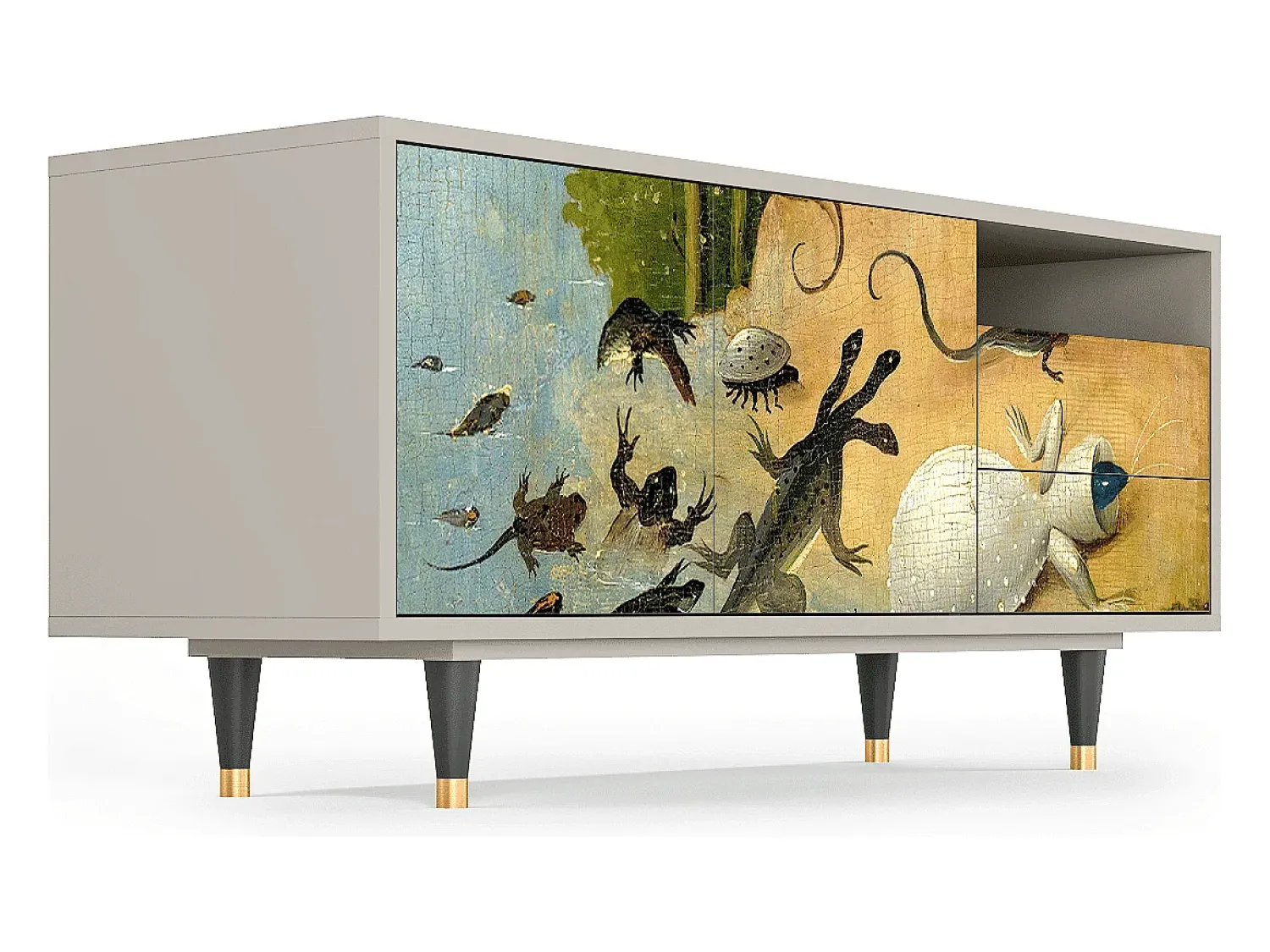 Móvel De Tv| Mueble de TV - 125х56х41 cm - T7 - The Garden by Bosch, Areia Bege