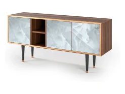 Móvel De Tv| Mueble de TV - 150х69х41 cm - T5 - The Onyx, Nogueira Castanho