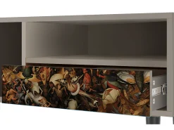 Móvel De Tv| Mueble de TV - 115х59х48 cm - T3 - The Fall, Areia Bege