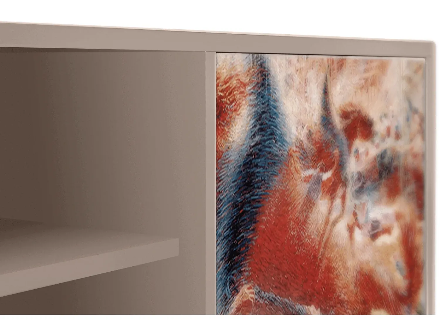 Móvel De Tv* Mueble de TV - 170х69х48 cm - T2 - The City Rises, Latte Bege