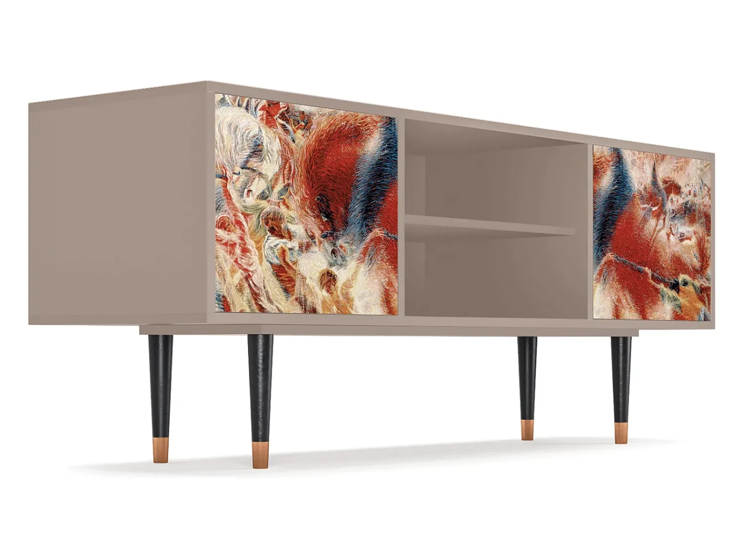 Móvel De Tv* Mueble de TV - 170х69х48 cm - T2 - The City Rises, Latte Bege