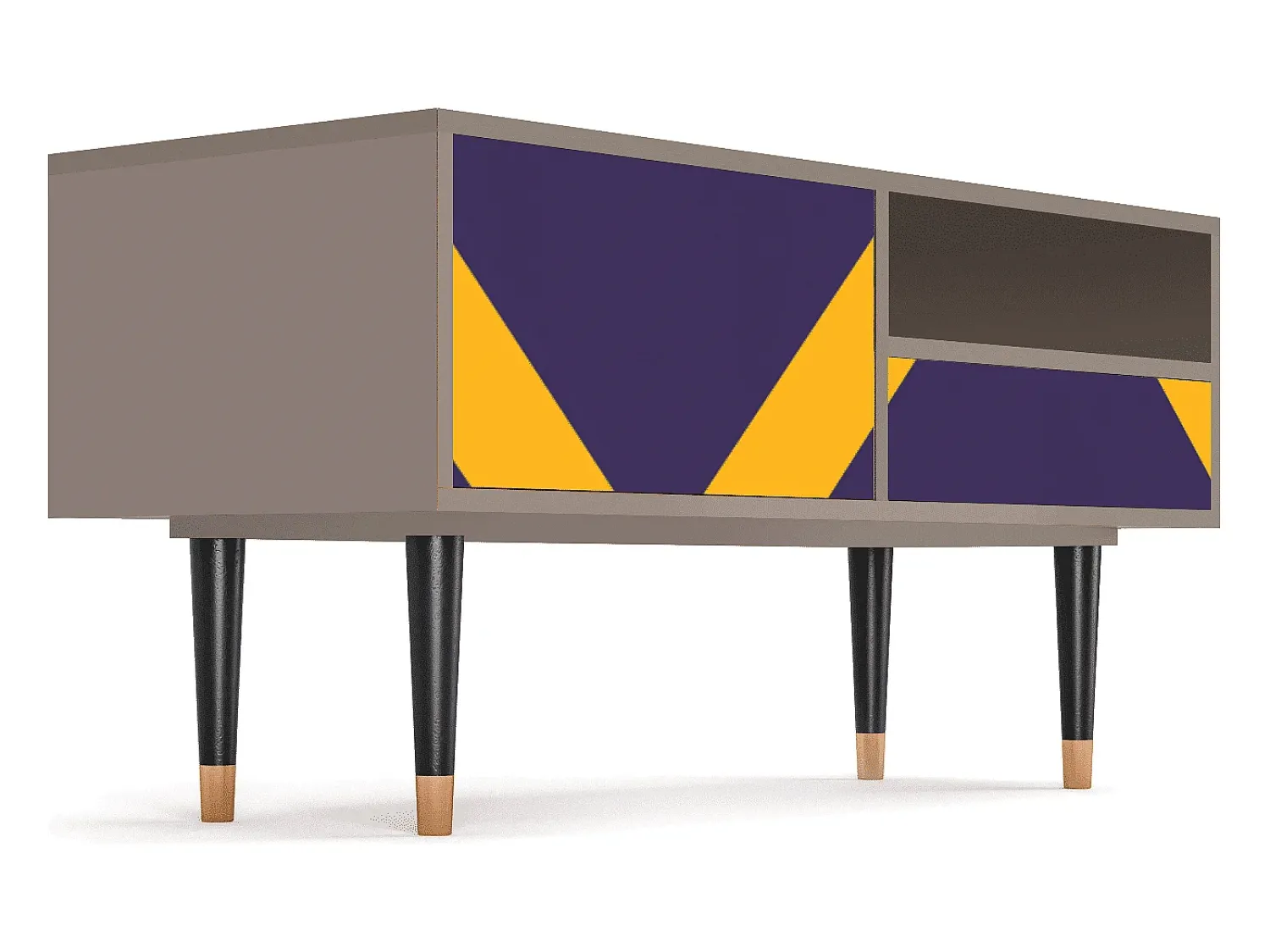 Móvel De Tv| Mueble de TV - 115х59х48 cm - T3 - The Brightest Way, Latte Bege