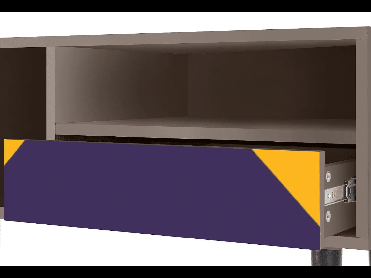Móvel De Tv| Mueble de TV - 115х59х48 cm - T3 - The Brightest Way, Latte Bege