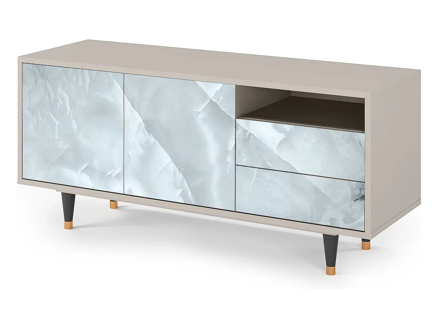 Mueble de TV - 125х56х41 cm - T7 - The Onyx, Areia^ Móvel De Tv
