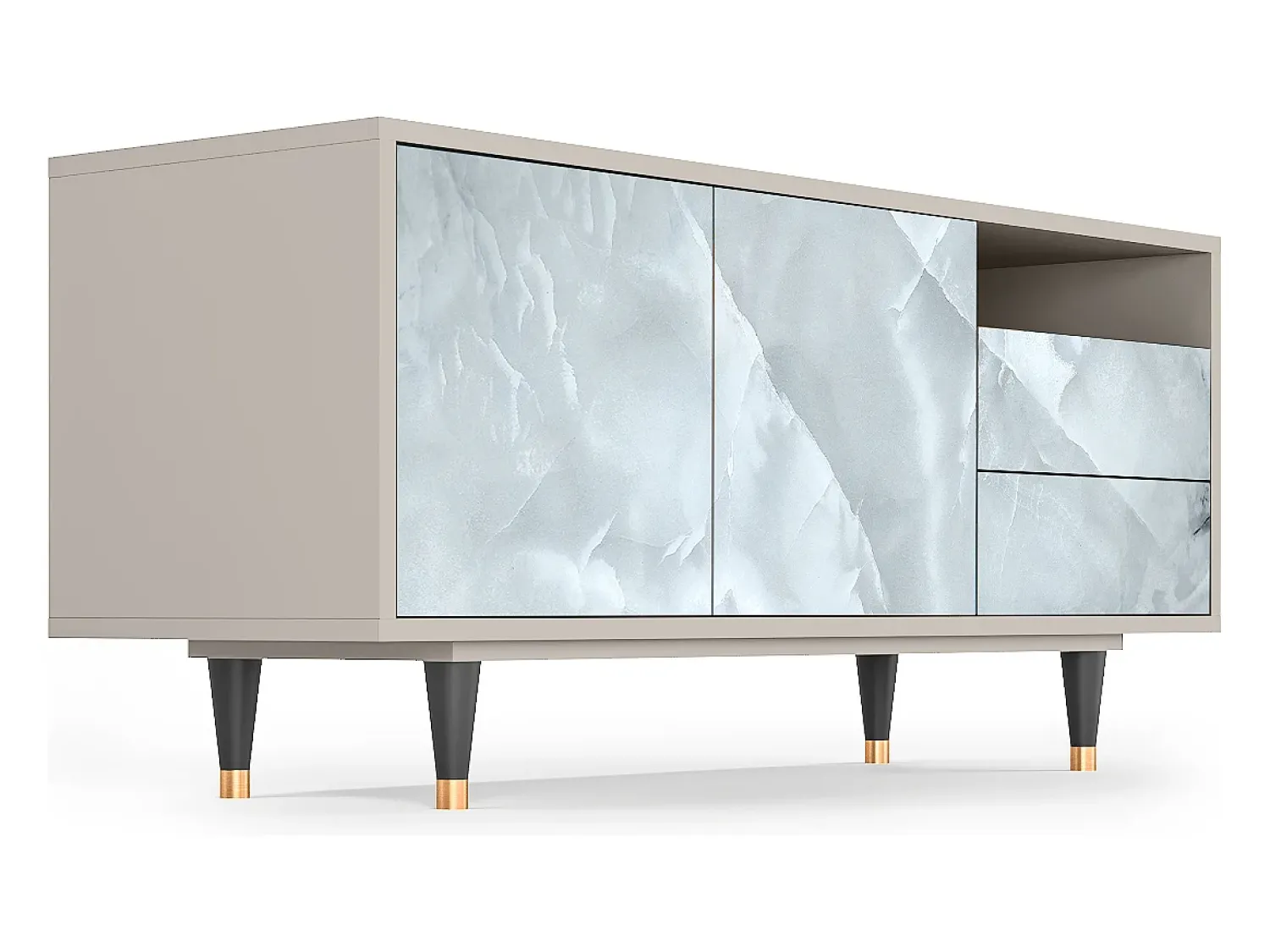 Mueble de TV - 125х56х41 cm - T7 - The Onyx, Areia^ Móvel De Tv