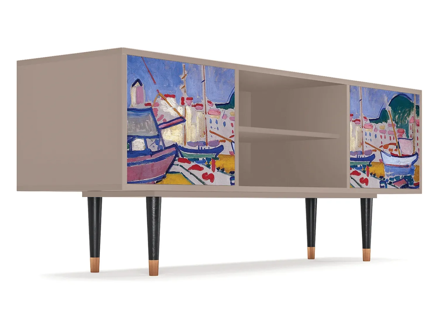 Online Mueble de TV - 170х69х48 cm - T2 - The Port of Collioure , Latte Bege