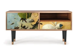 Móvel De Tv* Mueble de TV - 115х59х48 cm - T3 - The Garden by Bosch, Nogueira Castanho