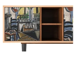 Móvel De Tv| Mueble de TV - 150х69х41 cm - T5 - The Studio , Nogueira Castanho