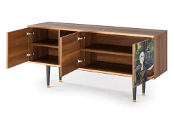 Móvel De Tv| Mueble de TV - 150х69х41 cm - T5 - The Studio , Nogueira Castanho