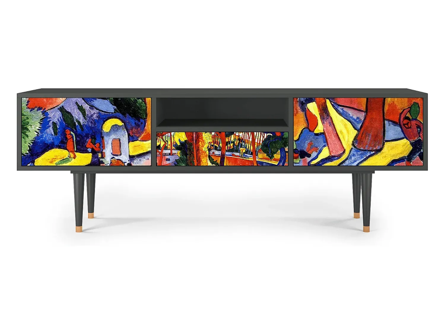 Mueble de TV - 170х59х41 cm - T6 - The Turning Road, Antracite^ Móvel De Tv