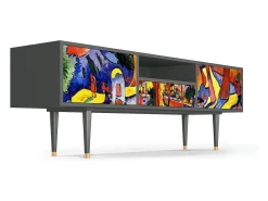 Mueble de TV - 170х59х41 cm - T6 - The Turning Road, Antracite^ Móvel De Tv